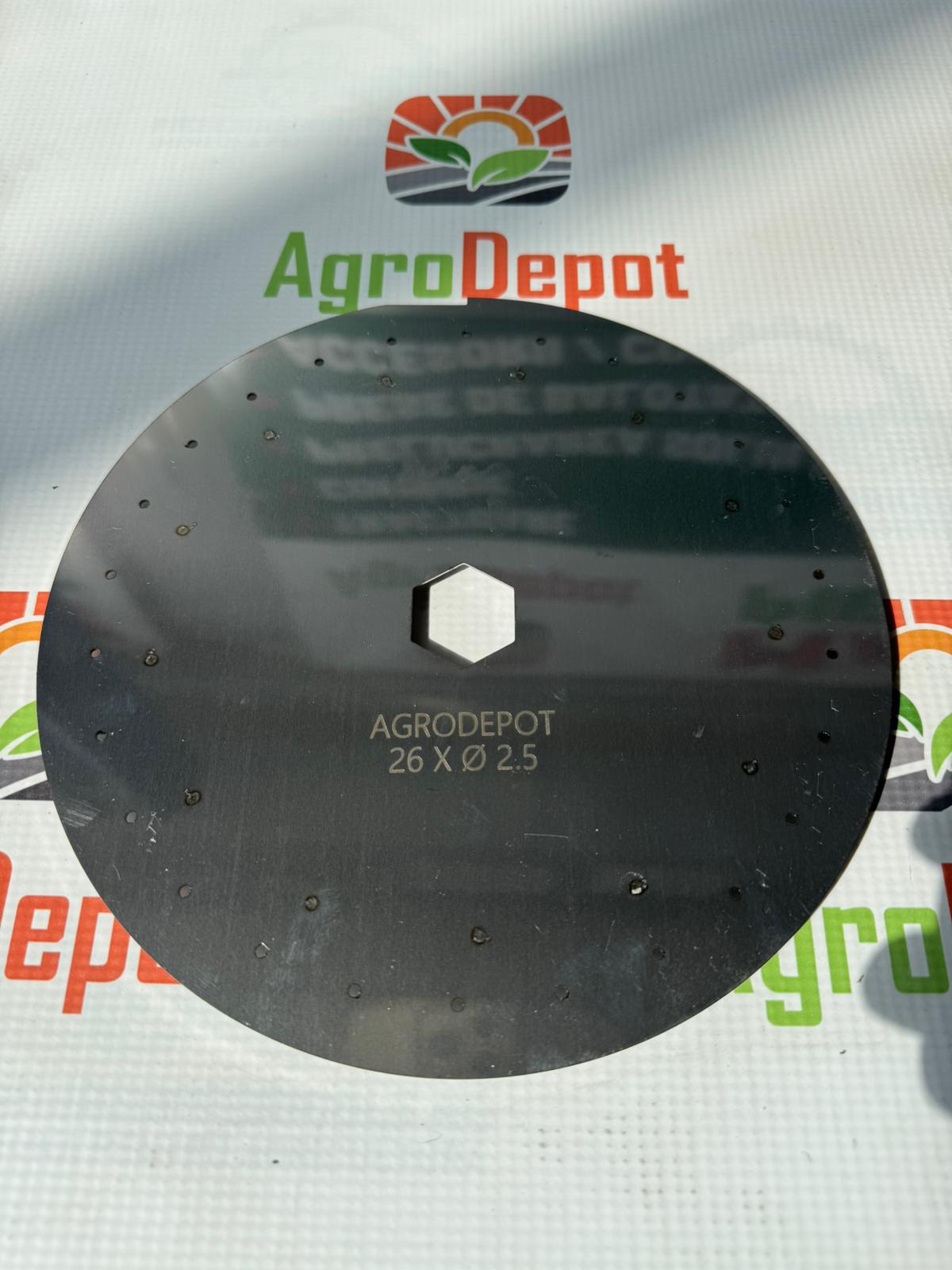 Disc semanatoare gaspardo floarea soarelui 26 gauri x2,5 mm