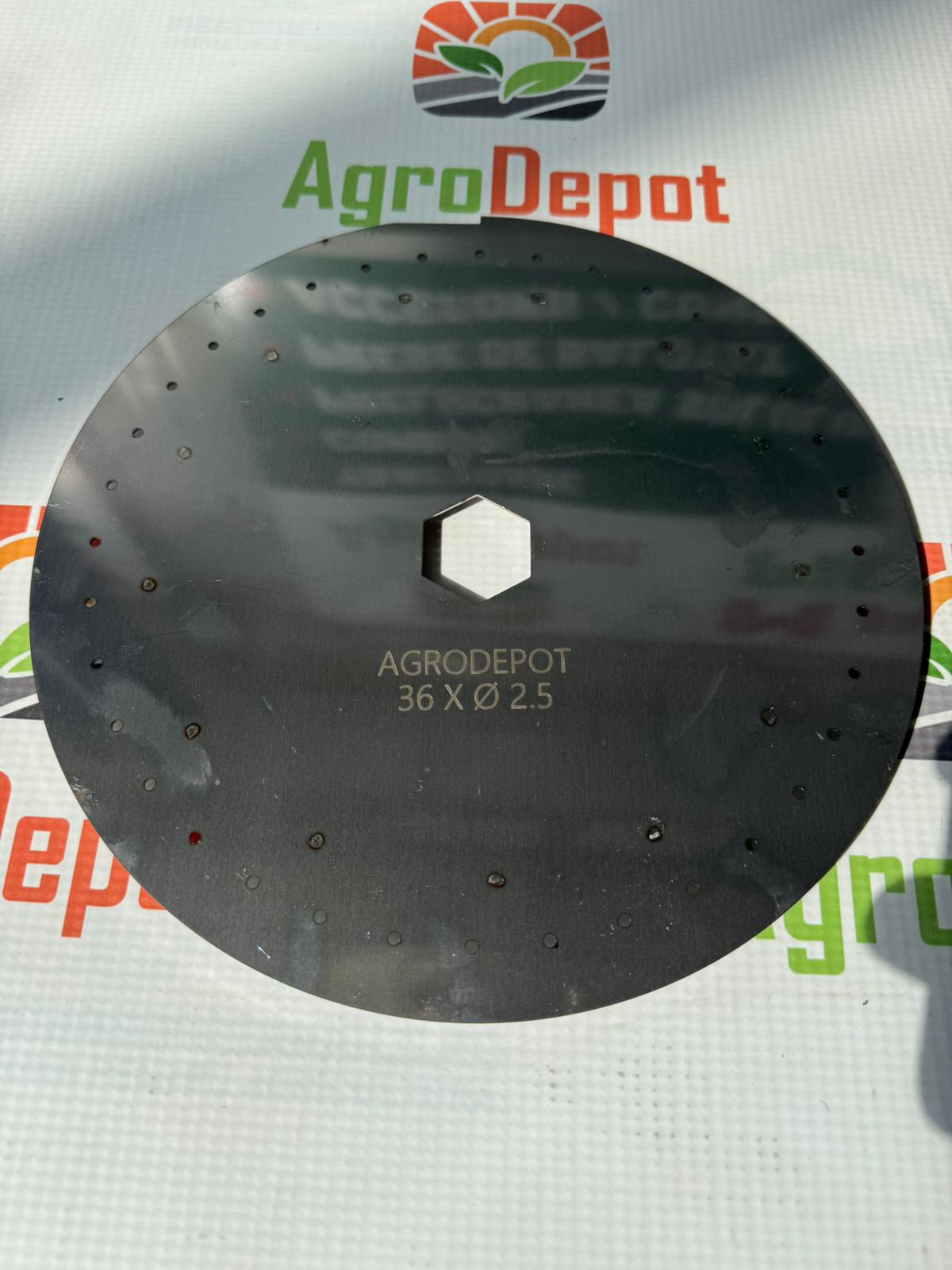 Disc semanatoare gaspardo floarea soarelui 36 gauri x2,5 mm